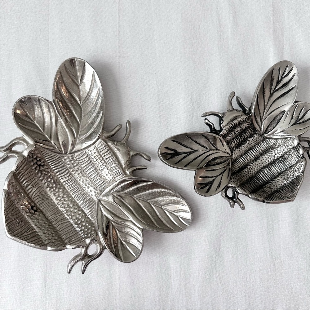 Silver Bumble Bee Trinket Dishes - Picture 2 of 9